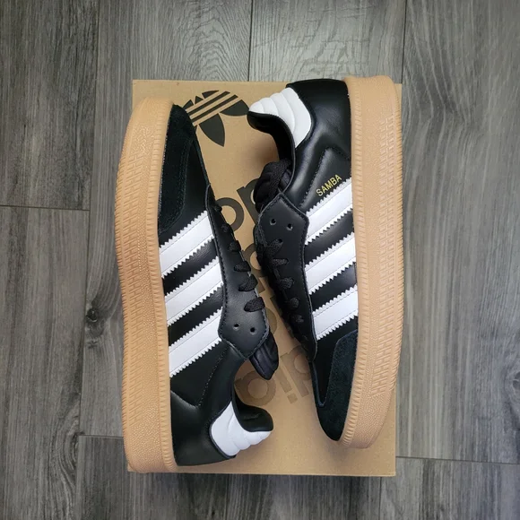 adidas Samba XLG Black White Gum Sneakers - Picture 3 of 5